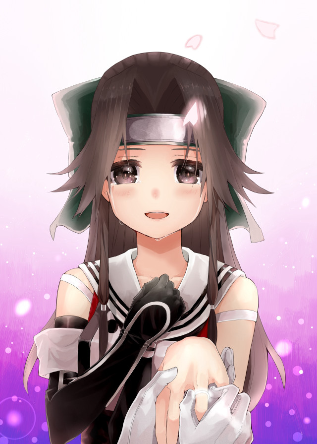 Girl long hair hat glove free wallpaper for mobile - medium preview image