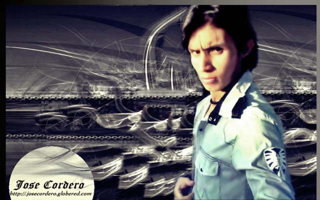 Woman blue jacket bridge building free wallpaper for desktop - medium preview image