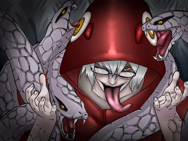 Demon honeycomb red skin sharp free wallpaper for desktop - medium preview image