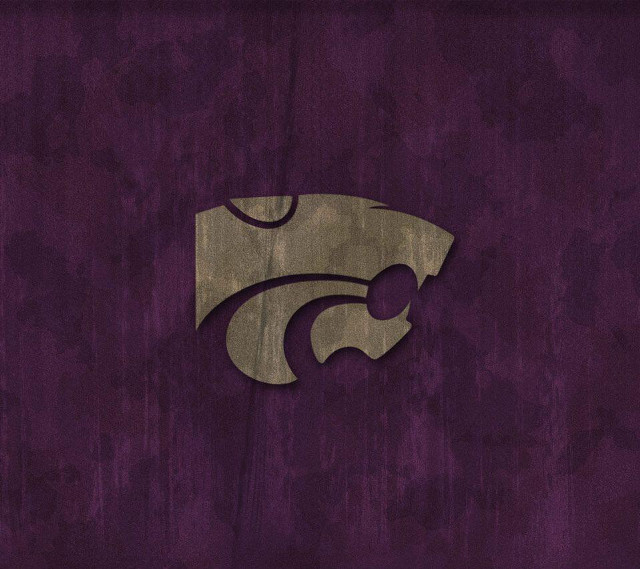 Kansas state logo purple background free wallpaper for tablet - medium preview image
