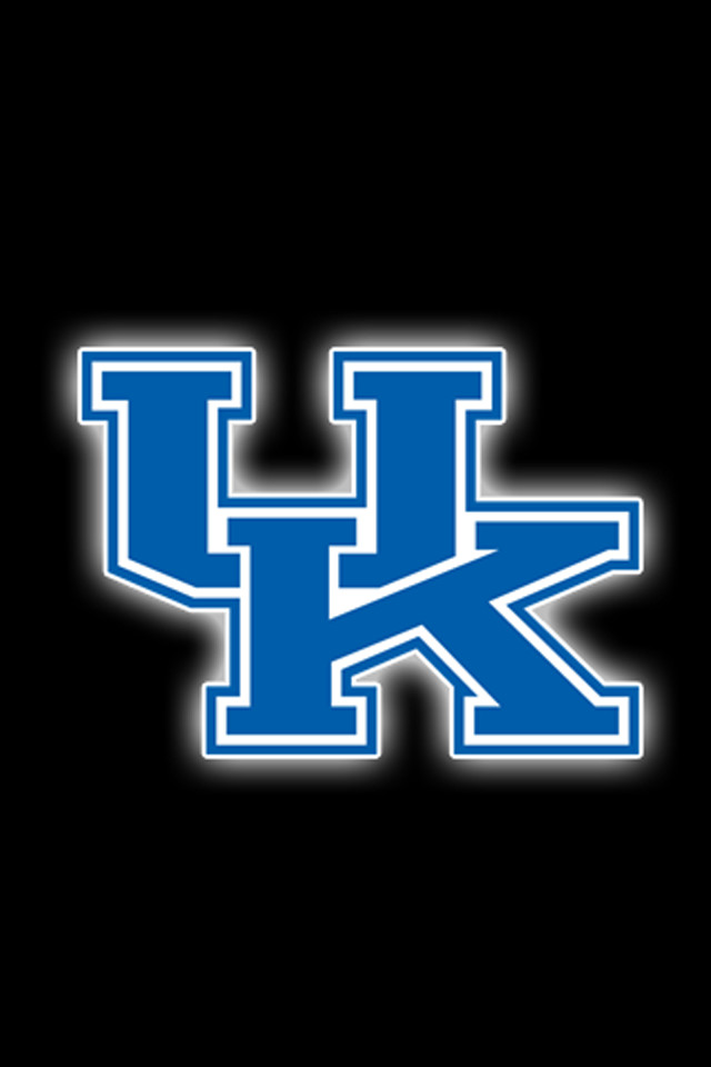 Kentucky logo blue outline letter free wallpaper for mobile - medium preview image