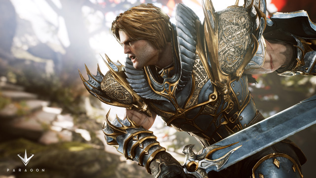 Man armor sword holding large free wallpaper for desktop - medium preview image