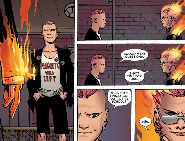 Comic strip man fire extinguisher free wallpaper for desktop - medium preview image