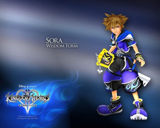 Kingdom hearts sora blue hoodie free wallpaper for desktop - medium preview image