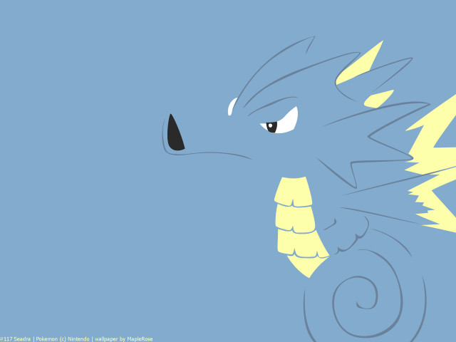 Cartoon dragon blue background yellow free wallpaper for desktop - medium preview image