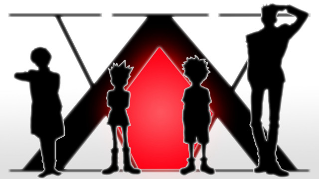 Group people red triangle black free wallpaper for desktop - medium preview image