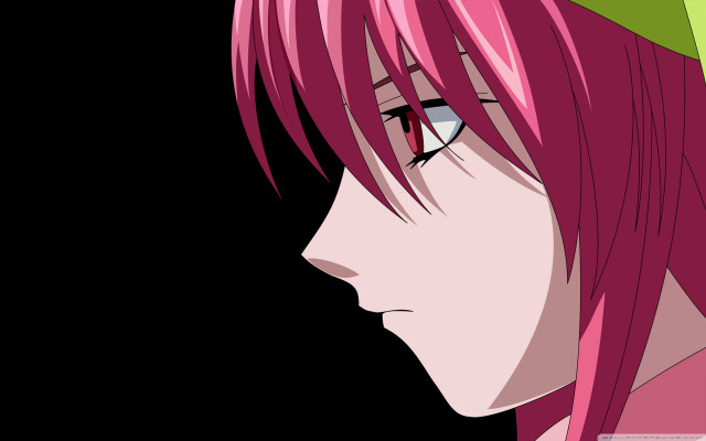 Pink hair green eyes anime free wallpaper for desktop - medium preview image