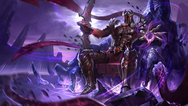 Armor sword demon glowing night free wallpaper for desktop - medium preview image