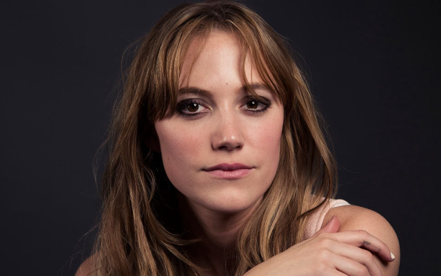 Woman longhair white shirt posing free wallpaper for desktop - medium preview image