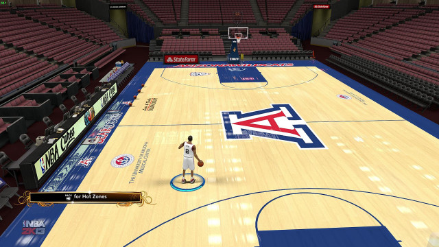 Basketball game large court player free wallpaper for desktop - medium preview image