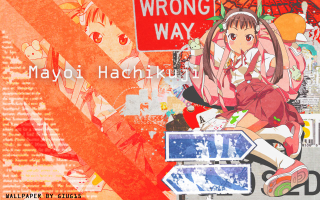 Girl sitting sign wrong way free wallpaper for desktop - medium preview image