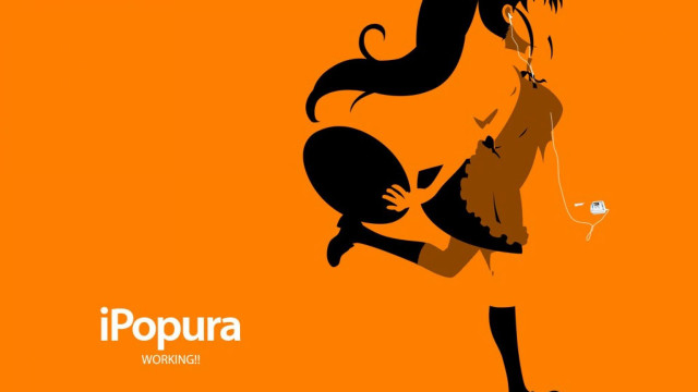 Popura cat microphone autumn sunset free wallpaper for desktop - medium preview image