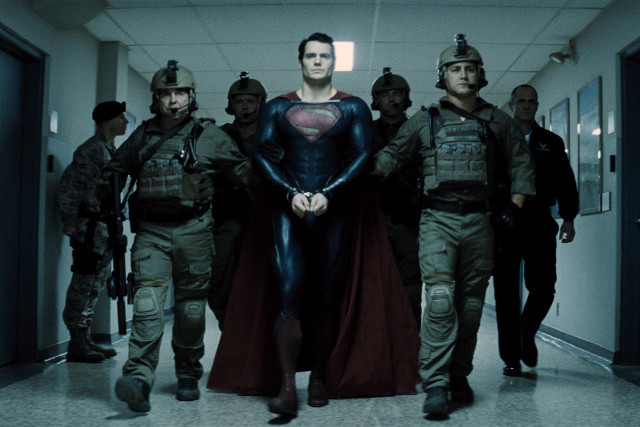 Military men superman hallway group free wallpaper for desktop - medium preview image