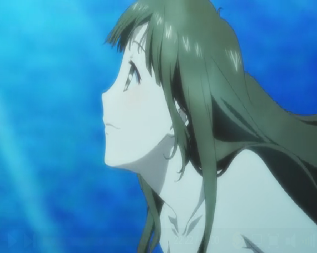 Girl long hair water blue free wallpaper for desktop - medium preview image