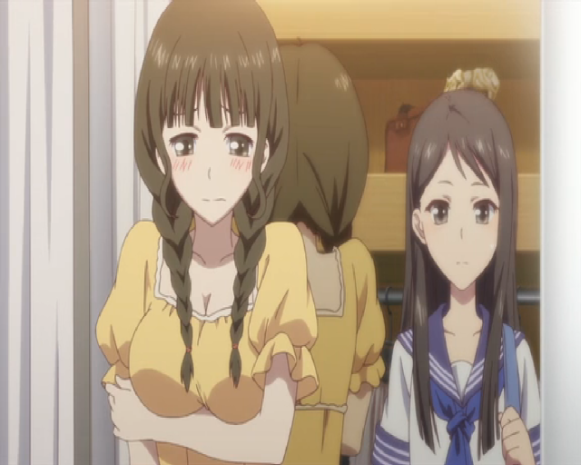 Three girls school uniform kyoto free wallpaper for desktop - medium preview image