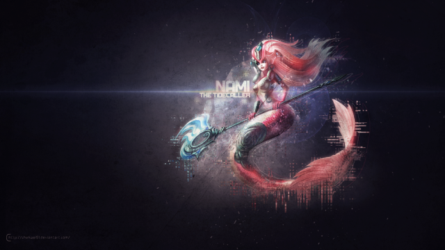 Woman sword fish air light free wallpaper for desktop - medium preview image