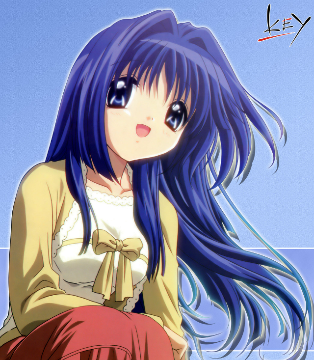 Girl blue hair ledge ayuoko free wallpaper for tablet - medium preview image