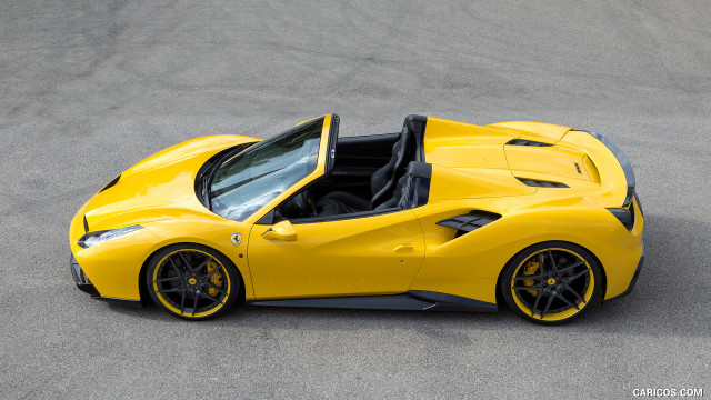 Yellow sports car open top free wallpaper for desktop - medium preview image