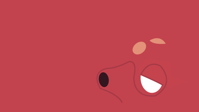 Red background face white nose free wallpaper for desktop - medium preview image