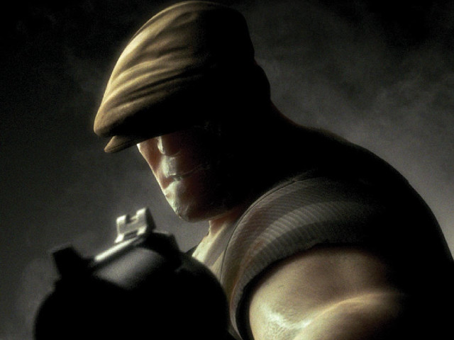 Man hat gun dark room free wallpaper for desktop - medium preview image