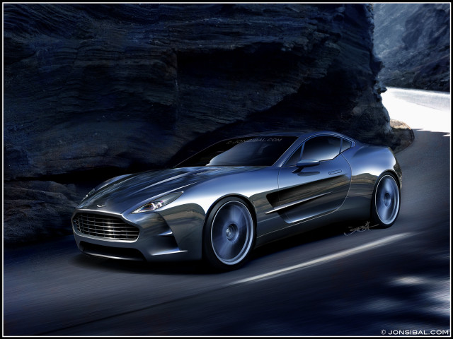 Silver sports car mountain cliff #2 free wallpaper for desktop - medium preview image