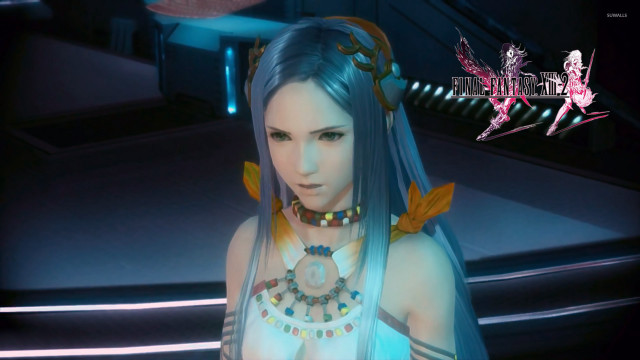 Woman blue hair necklace image free wallpaper for desktop - medium preview image