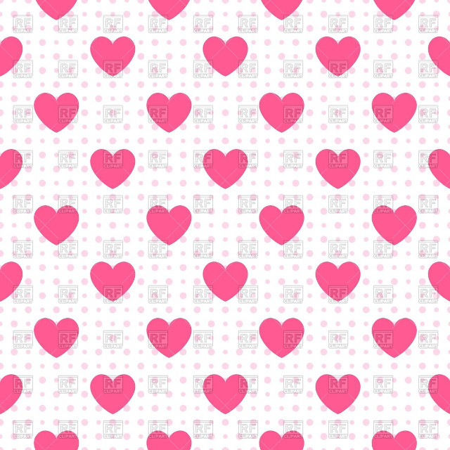 Pink heart pattern white background free wallpaper for tablet - medium preview image