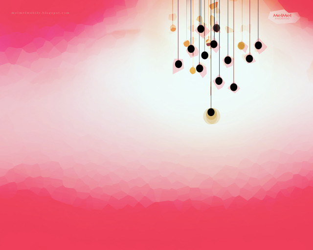 Pink background balls strings white free wallpaper for desktop - medium preview image