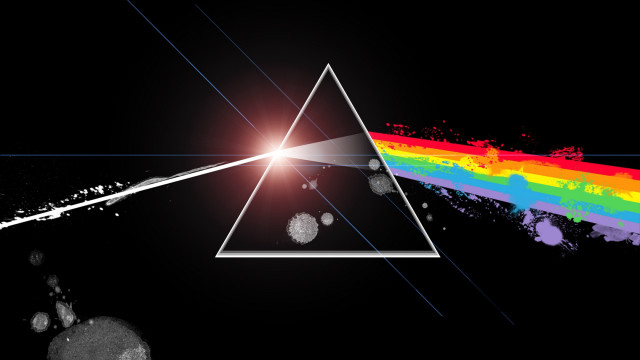 Dark side moon rainbow middle #3 free wallpaper for desktop - medium preview image