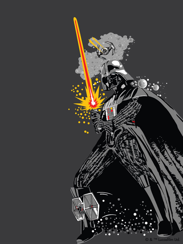 Darth vader lightsaber smokestack background free wallpaper for mobile - medium preview image