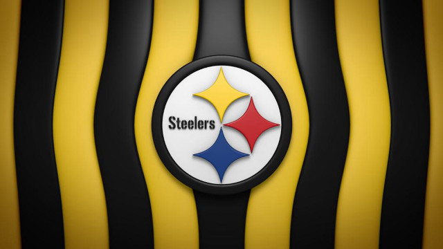 Pittsburgh football logo yellow black free wallpaper for desktop - medium preview image