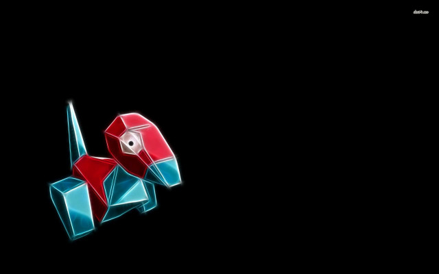 Red blue dog dark background free wallpaper for desktop - medium preview image