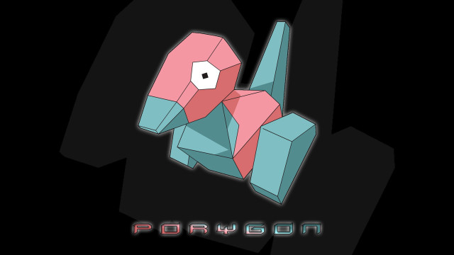 Pink blue dog polygon holography free wallpaper for desktop - medium preview image