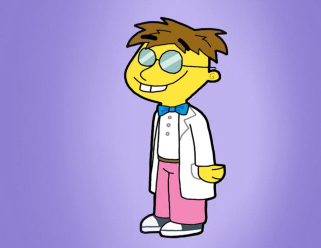 Cartoon character bow tie glasses free wallpaper for desktop - medium preview image