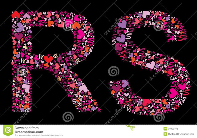 Scissors hearts letter r image free wallpaper for desktop - medium preview image