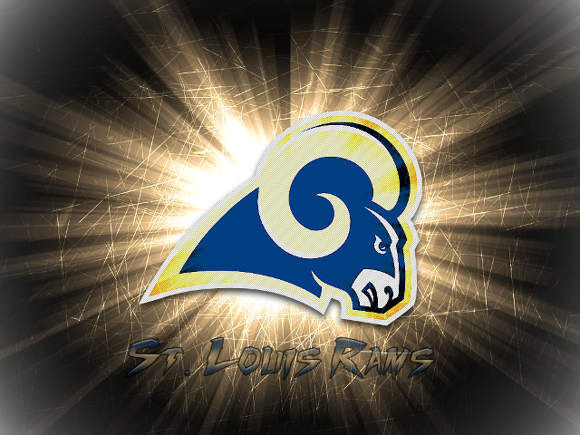 Rams logo black background light free wallpaper for desktop - medium preview image