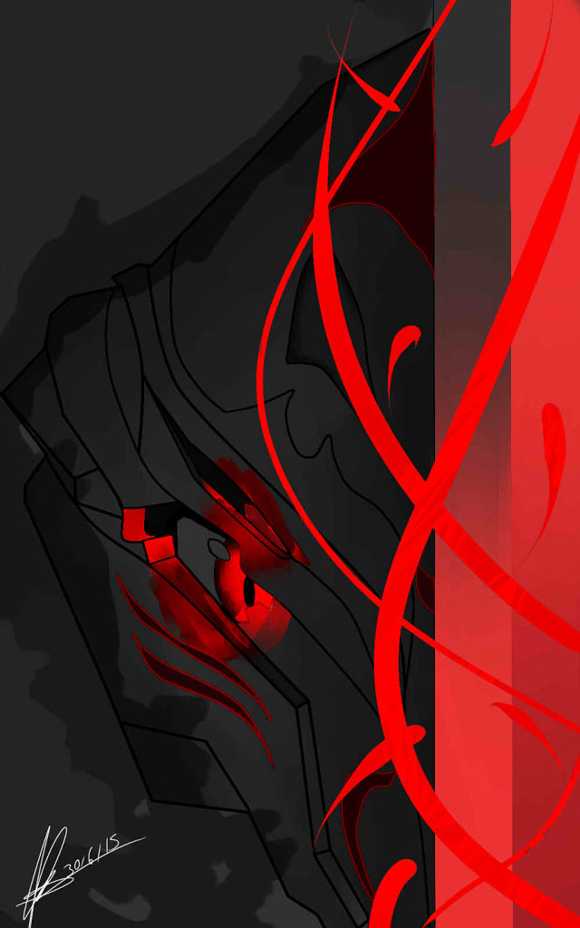 Red black abstract painting shoes free wallpaper for mobile - medium preview image