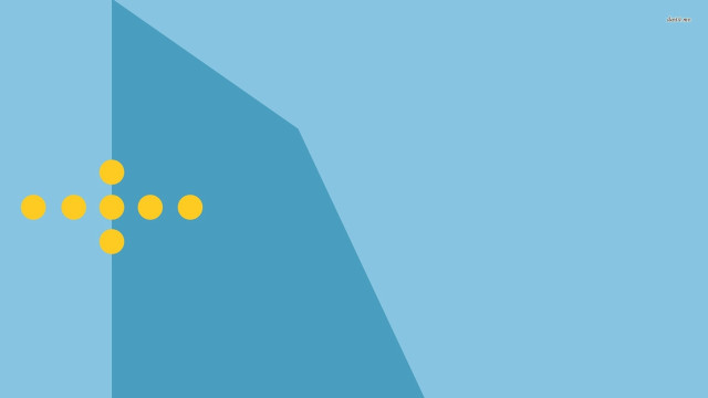 Blue wall yellow dots wireframe #2 free wallpaper for desktop - medium preview image