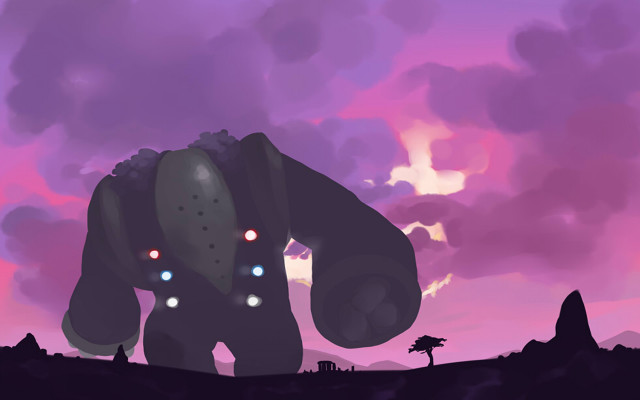 Bigfoot field sky clouds background free wallpaper for desktop - medium preview image