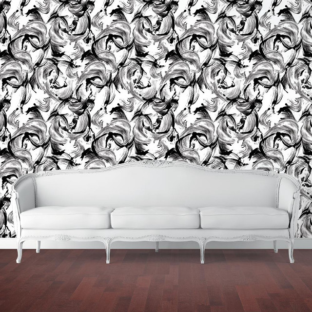 White couch black white pattern free wallpaper for tablet - medium preview image