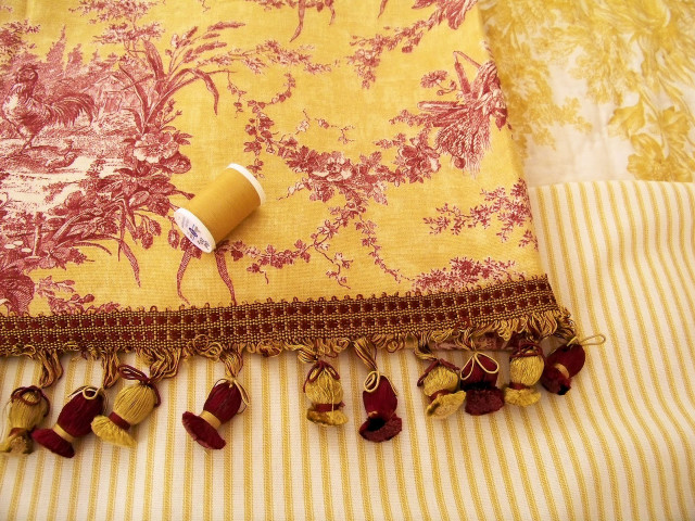 Yellow red blanket tassels coffee free wallpaper for desktop - medium preview image