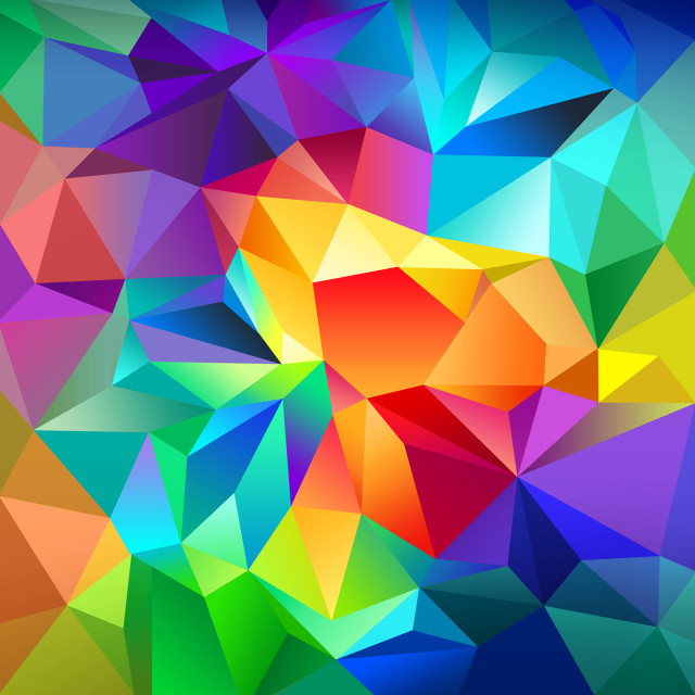 Colorful abstract background triangles blue #3 free wallpaper for tablet - medium preview image