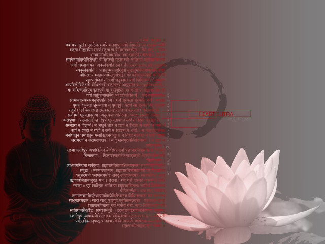 Pink lotus buddha red background free wallpaper for desktop - medium preview image