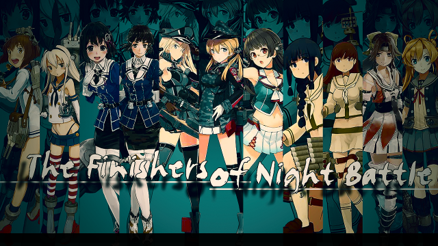 Anime girls blue background final free wallpaper for desktop - medium preview image