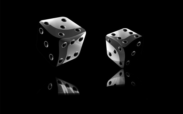 Dices reflection black background precisionism free wallpaper for desktop - medium preview image