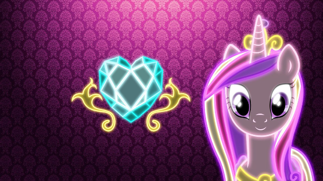 Pony heart diamond hologram purple free wallpaper for desktop - medium preview image