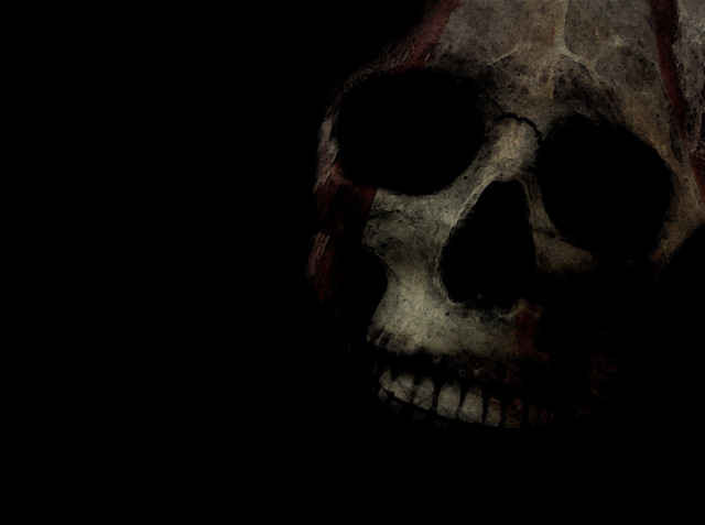Skull cross dark face image free wallpaper for desktop - medium preview image