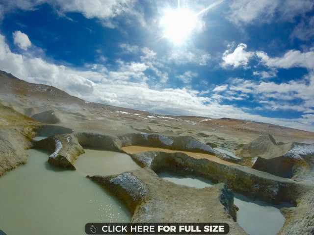 Large pool water rocks sand free wallpaper for desktop - medium preview image