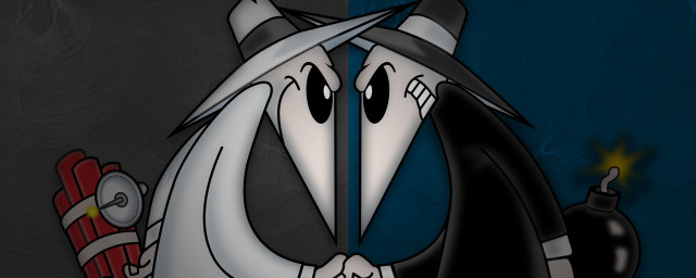 Cartoon blackwhite face coat fireextinguisher free wallpaper for desktop - medium preview image