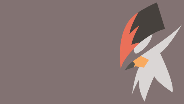 Bird red beak black head free wallpaper for desktop - medium preview image